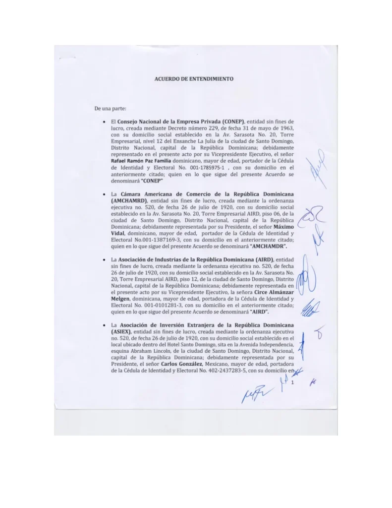 Portada: Convenio Asociaciones Empresariales Fedomu