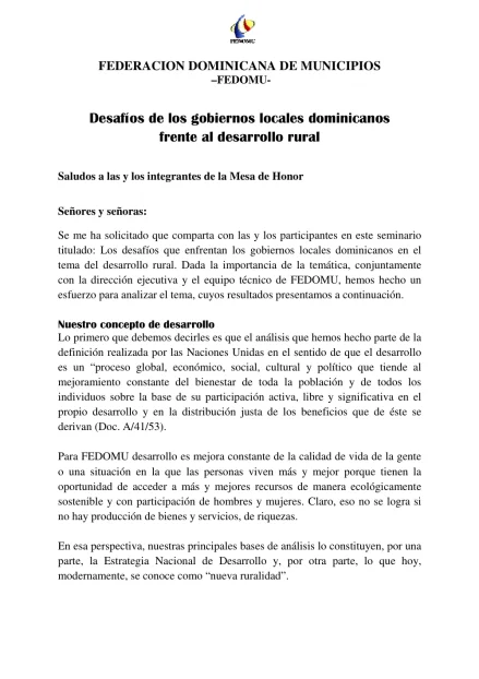 Portada: Desafíos de los gobiernos locales dominicanos