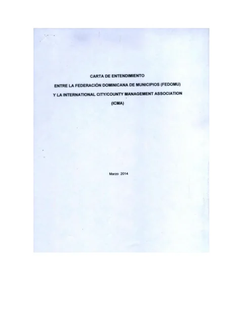 Portada: Firma acuerdo Fedomu Icma