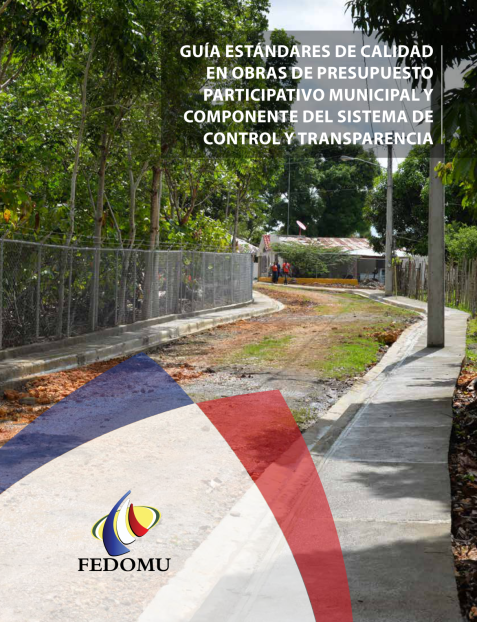 Portada: Guía de Estándares de Calidad en Obras de Presupuesto Participativo Municipal (2019)