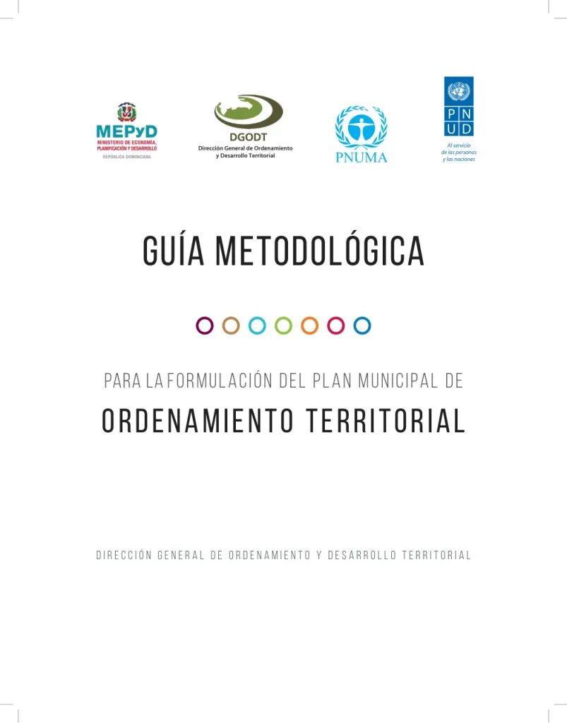Portada: Guía Metodológica para la Formulación del Plan Municipal de Ordenamiento Territorial (PMOT) (2016)