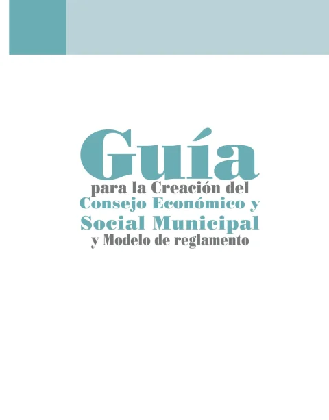 Portada: Guía para la Creación del Consejo Económico y Social (2012)