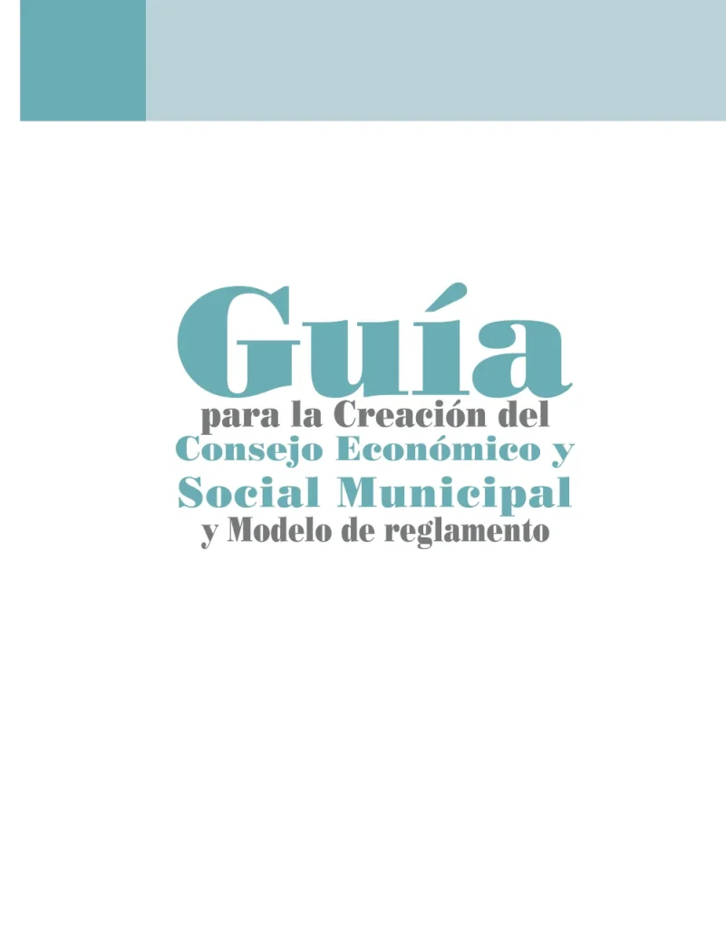 Portada: Guía para la Creación del Consejo Económico y Social (2012)