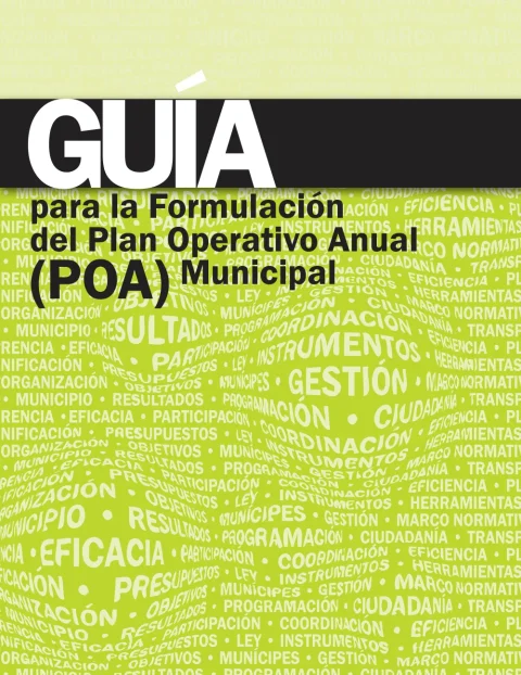 Portada: Guía para la Formulación del Plan Operativo Anual (POA) Municipal (2009)