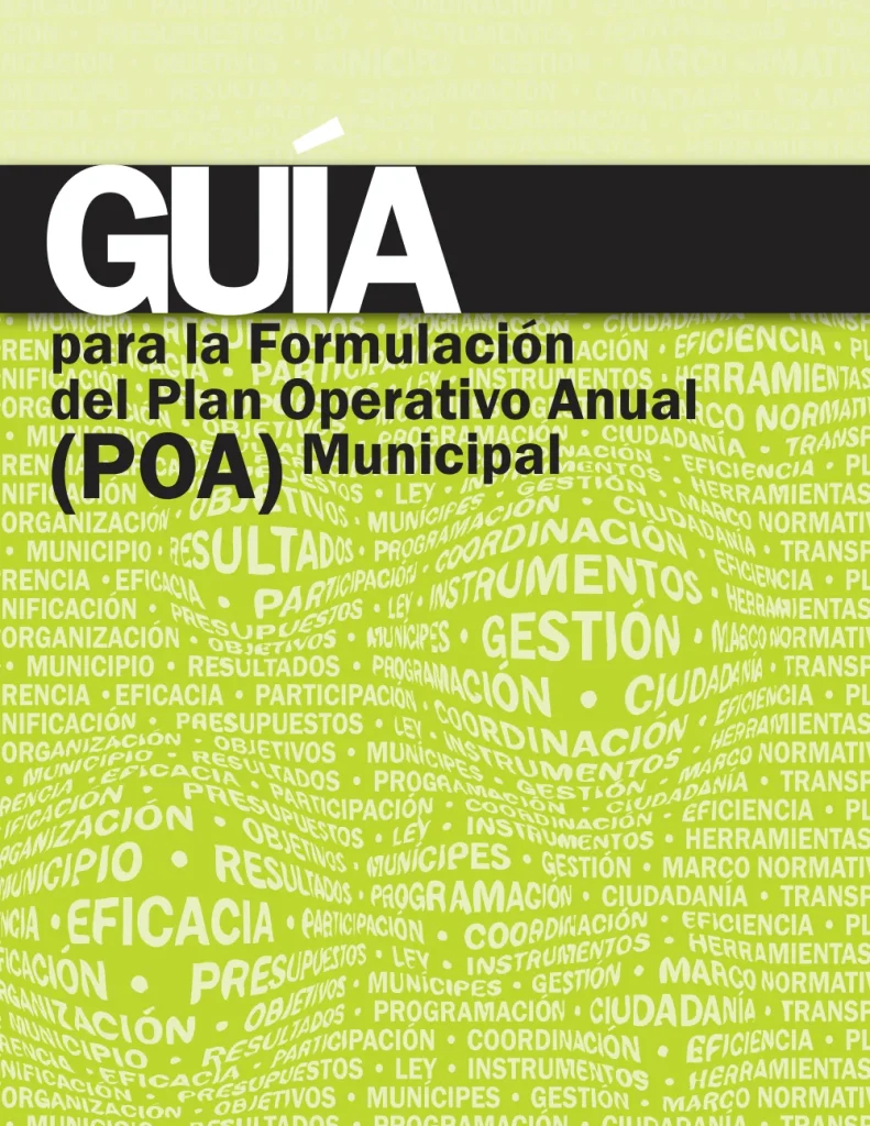 Portada: Guía para la Formulación del Plan Operativo Anual (POA) Municipal (2009)