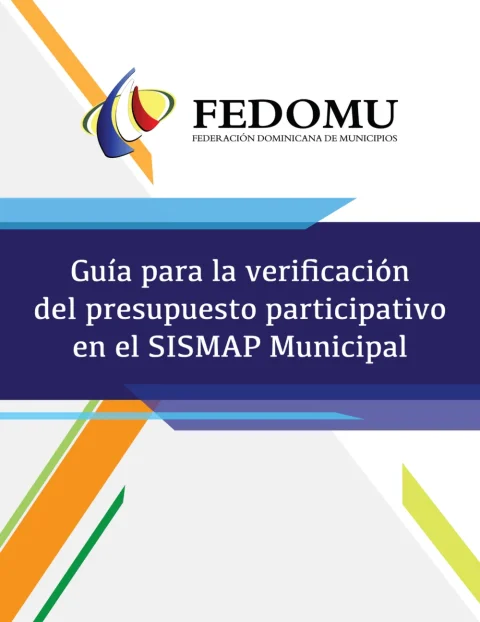 Portada: Guía para la verificación del Presupuesto Participativo en el SISMAP Municipal (2017)