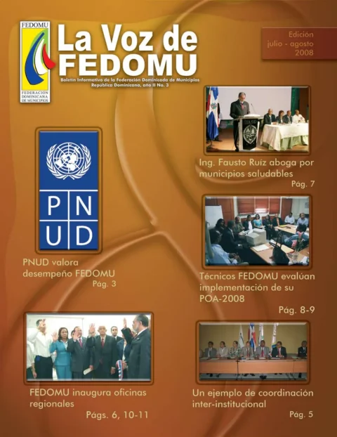 Portada: La Voz de FEDOMU, Año 2, No. 3 (2008)