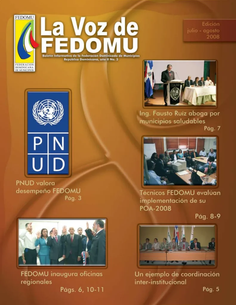 Portada: La Voz de FEDOMU, Año 2, No. 3 (2008)