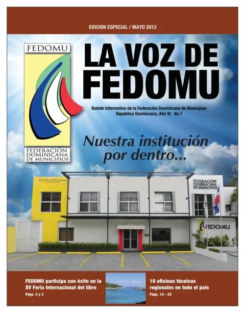 Portada: La Voz de FEDOMU, Año 6, No. 7 (Mayo 2012)