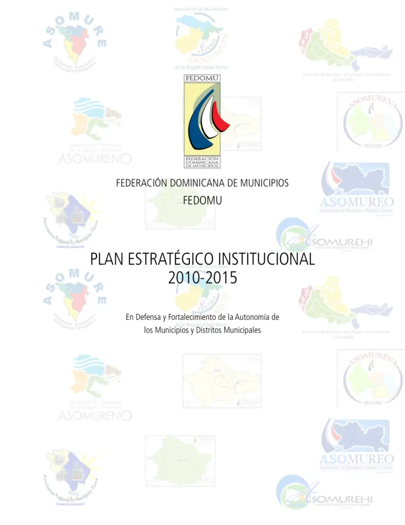 Portada: Plan Estratégico Institucional FEDOMU (2010-2015)