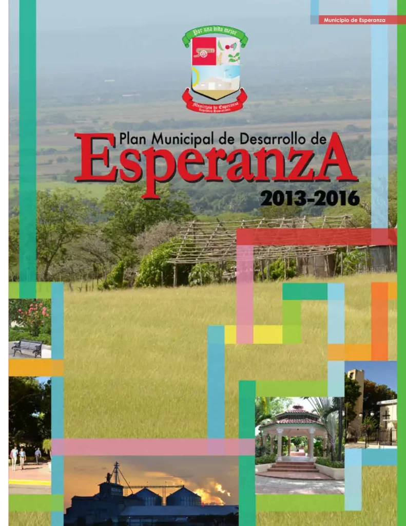 Portada: Plan Municipal de Desarrollo Esperanza (2013-2016)