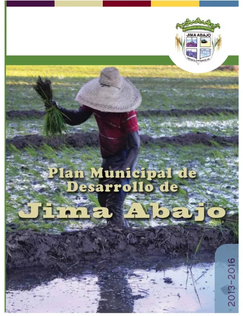 Portada: Plan Municipal de Desarrollo Jima Abajo (2013-2016)