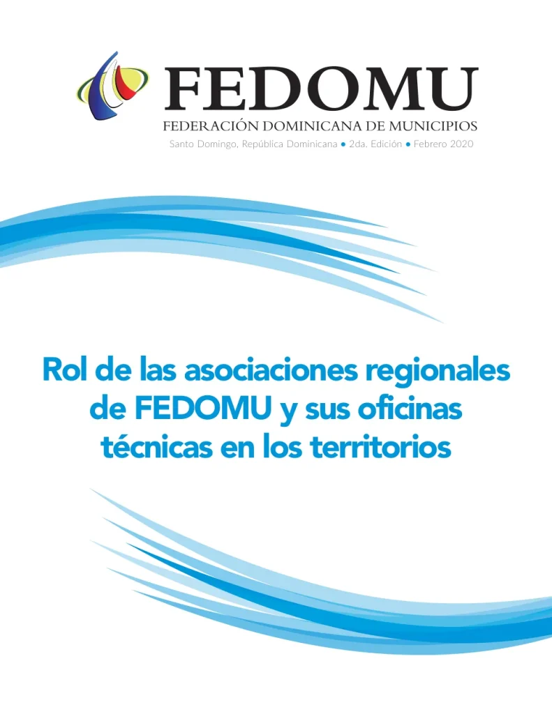 Portada: Rol de las asociaciones regionales de FEDOMU y sus oficinas tecnicas (2020)
