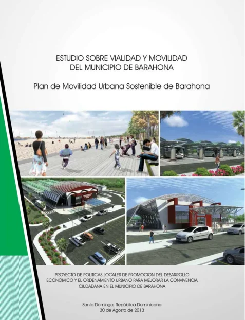 Portada: Plan de Movilidad Urbana Sostenible de Barahona